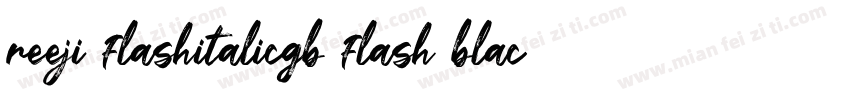 reeji flashitalicgb flash black字体转换
